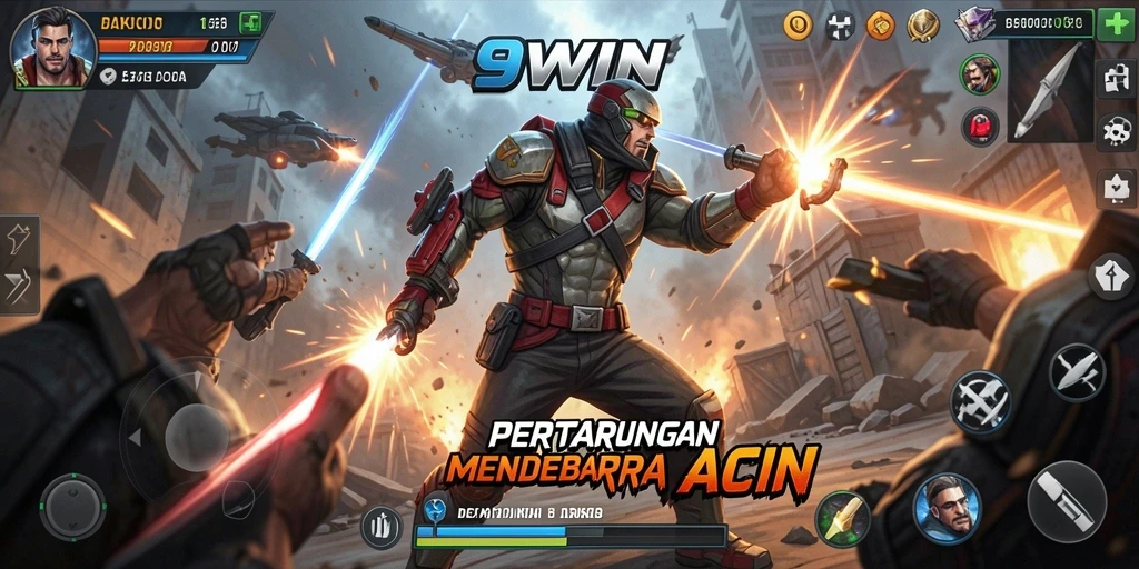 Tampilan permainan 9WIN yang penuh aksi dan pertarungan seru.
