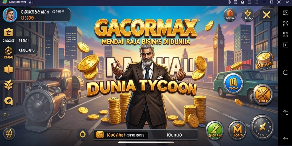 Tangkapan layar utama GACORMAX menampilkan aksi seru dalam manajemen bisnis.