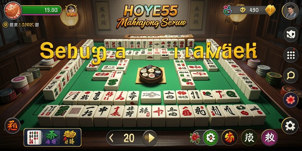 Tampilan gameplay seru dan menarik dalam HOYE55 Mahjong.