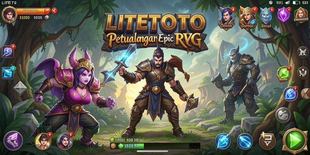 Tampilan gameplay mendebarkan dalam LITETOTO yang penuh aksi.