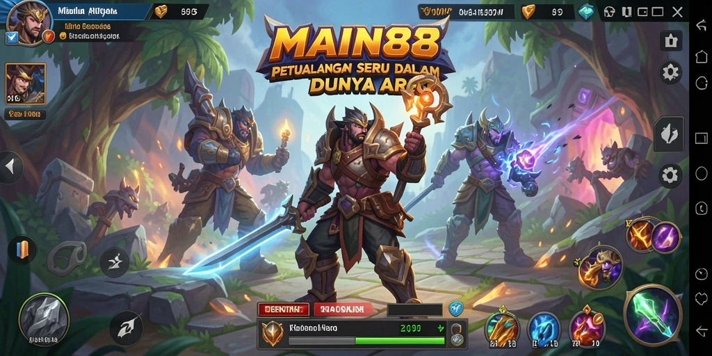 Tampilan gameplay <strong>MAIN88</strong> dalam pertempuran ARPG yang seru dan mendebarkan.