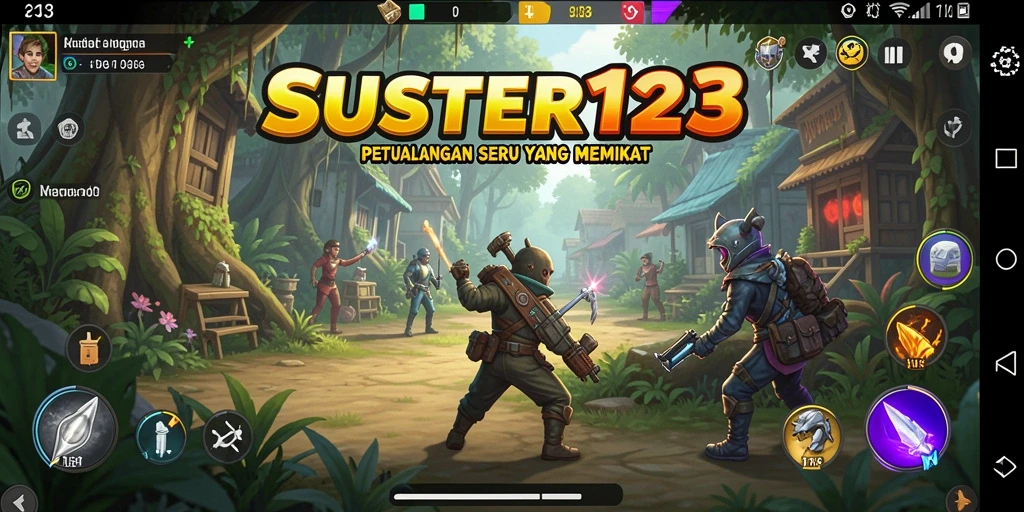 Tampilan gameplay SUSTER123 yang menakjubkan dan penuh aksi.